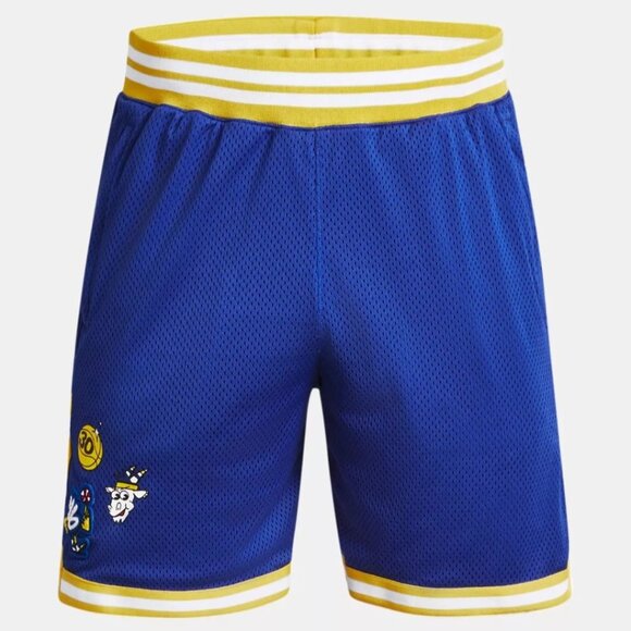 Under Armour Stephen Curry Mesh‎ Basketball Shorts Mens Large 1380330-400 New - Picture 1 of 9